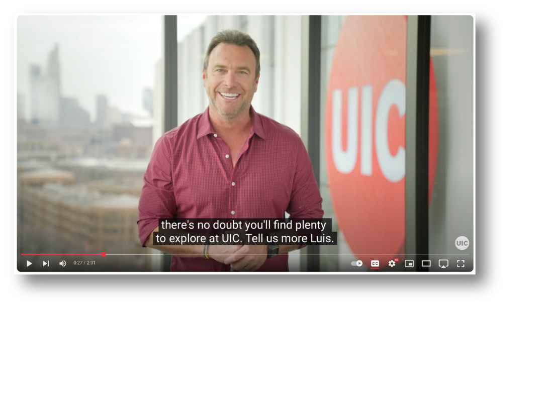University of Illinois Chicago - Captioning Guidance