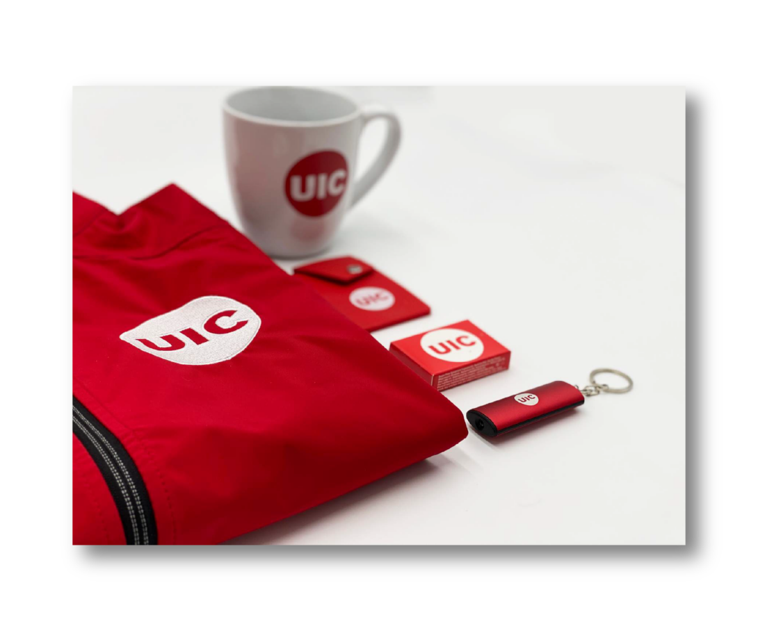 UIC apparel, mug, and other items