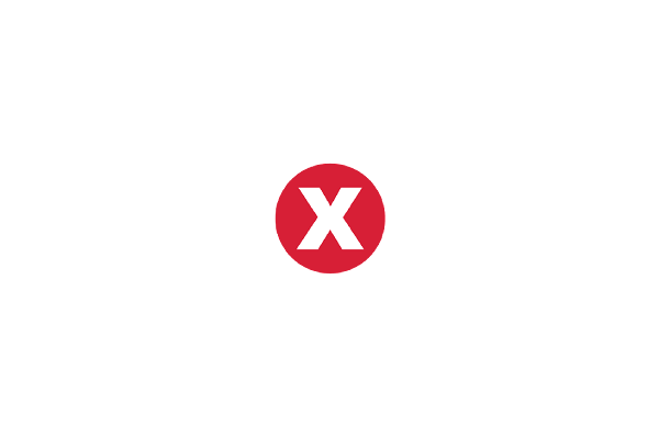 white x mark on red background